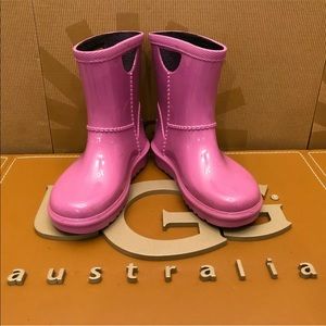 NEW TODDLER UGG RAHJEE BODACIOUS PINK RAIN BOOTS